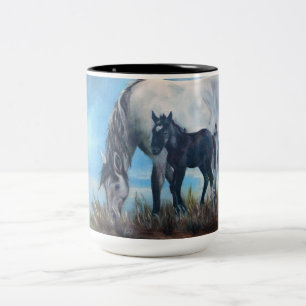 "Geboren an der Dämmerungs-" wildes Zweifarbige Tasse