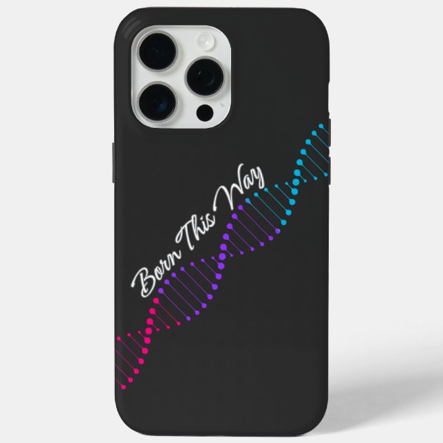 Geboren - Androgyne Stolz-DNA Case-Mate iPhone Hülle (Rückseite)