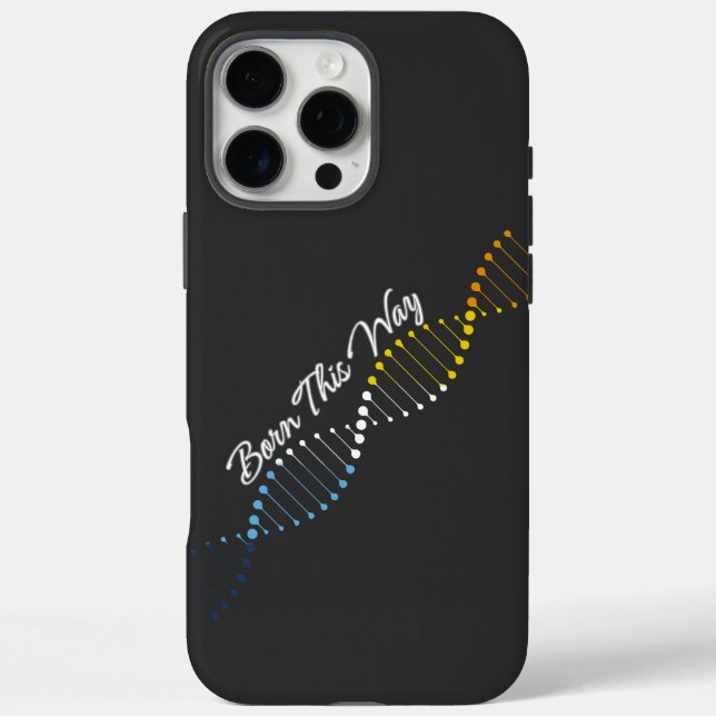 Geboren - AroAce-Pride-DNA iPhone 16 Pro Max Hülle (Rückseite)