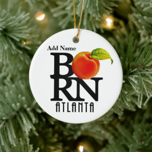 GEBOREN Atlanta Georgia individuell anpassbar Keramik Ornament