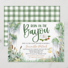 Geboren auf der Bayou Swamp Baby Dusche Einladung