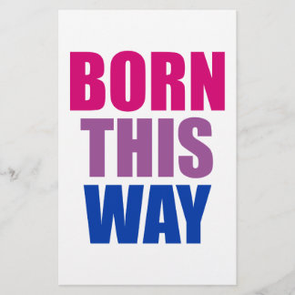 Geboren auf diese Weise Bisexuelle Bi Pride LGBTQ Flyer