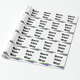 Geboren auf diese Weise Geschenkpapier