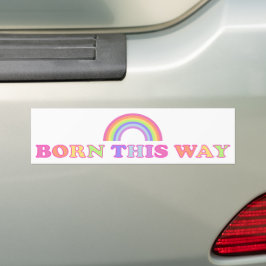Geboren auf diese Weise! - LGBT/Gay Pride Autoaufkleber
