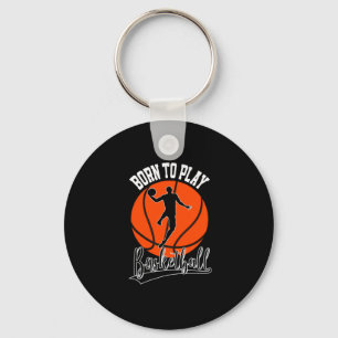 Geboren, Basketball-Uni-Basketball-Player zu spiel Schlüsselanhänger