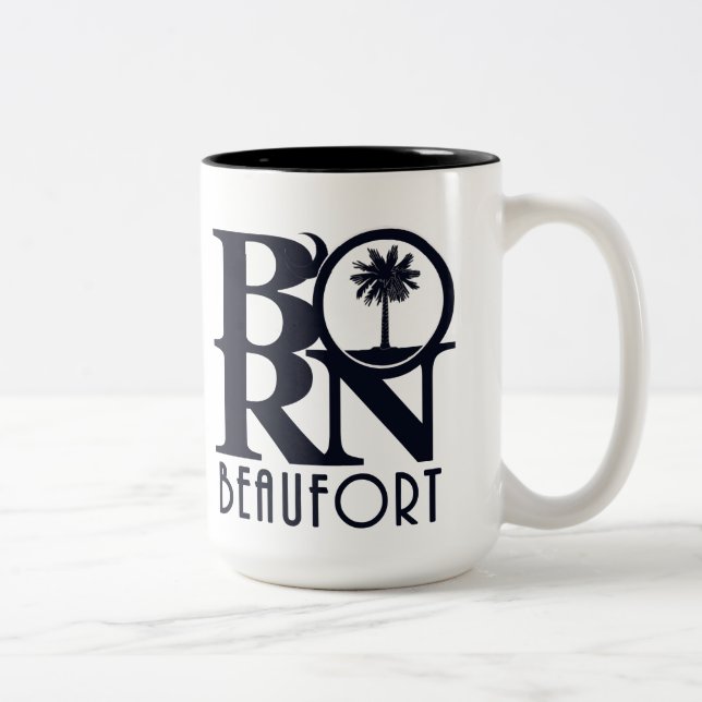 GEBOREN Beaufort SC 15oz Zweifarbige Tasse (Rechts)