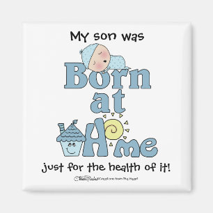 Geboren bei Zuhause-Sleeping Baby Boy Magnet