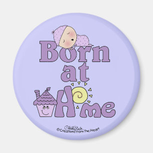 Geboren bei Zuhause-Sleeping Baby Girl Magnet