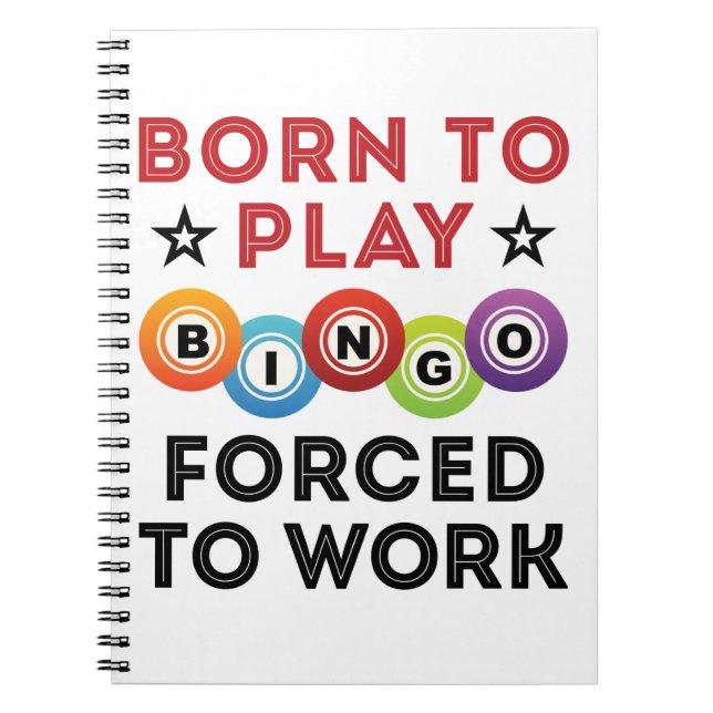 Geboren, Bingo zu spielen Notizblock (Vorderseite)