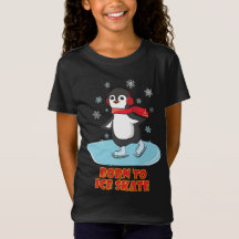 Geboren bis eisSkate Niedlicher Pinguin