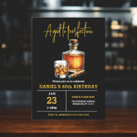 Geboren bis Perfection Whisky Zigarre 60. Geburtst