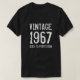 Geboren bis zur Vollkommenheit 1967 Männer50. Gebu T-Shirt (Design vorne)