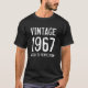 Geboren bis zur Vollkommenheit 1967 Männer50. Gebu T-Shirt (Vorderseite)