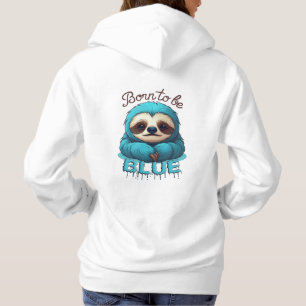 Geboren, blau zu sein, niedlich hoodie