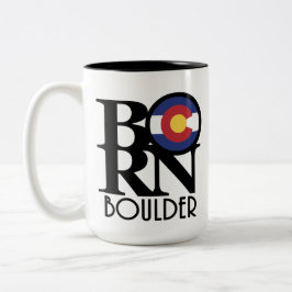 GEBOREN Boulder Colorado 15oz Zweifarbige Tasse