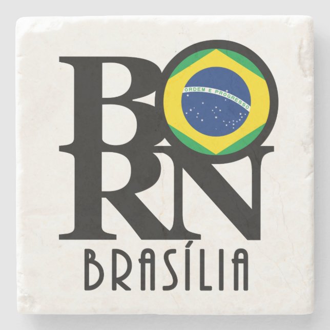 GEBOREN Brasília Steinuntersetzer (Vorderseite)