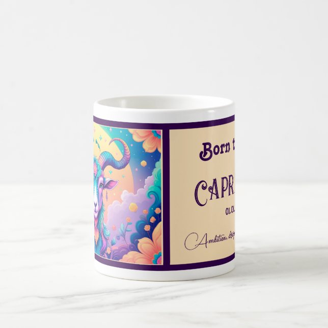 Geboren, Capricorn zu sein Kaffeetasse (Mittel)