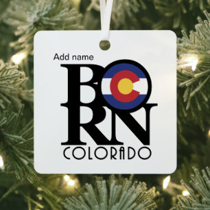 GEBOREN Colorado Custom Ornament Aus Metall