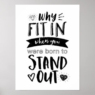 Geboren, Cooles Motivierend Poster auszustellen