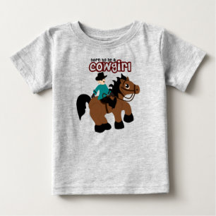 Geboren, Cowgirl zu sein Baby T-shirt