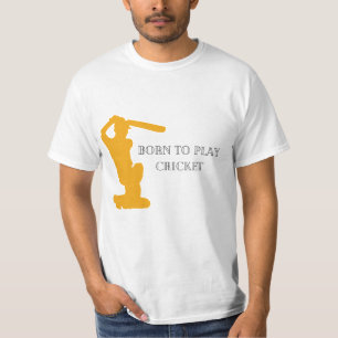 Geboren Cricket für Männer T-Shirt