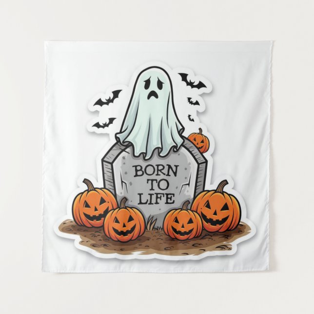 Geboren, das Leben zu sein Wandteppich (Vorderseite)