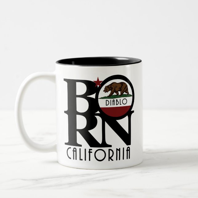 GEBOREN Diablo California 11oz Zweifarbige Tasse (Links)