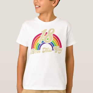 Geboren Dieser Gay Rainbow 18. Geburtstag Gay Prid T-Shirt