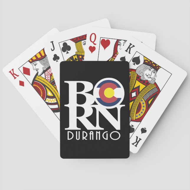 GEBOREN Durango Colorado Spielkarten (Rückseite)