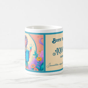 Geboren, ein Aquarius zu sein Kaffeetasse