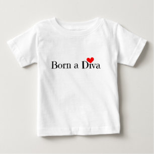 Geboren ein Diva-Bodysuit Baby T-shirt