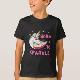 Geboren, ein Einhorn-Zauberer zu sein T-Shirt