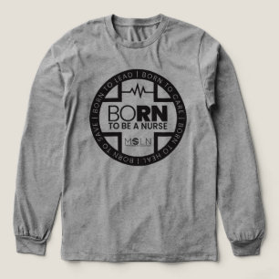 Geboren, ein kurzes T-Shirt mit langen Schlangen z Tri-Blend Shirt