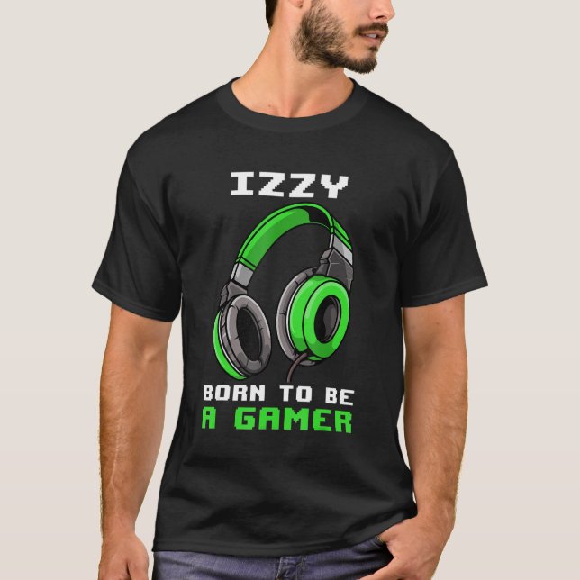 Geboren, ein Personalisierter Gamer zu sein T-Shirt (Vorderseite)