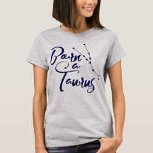 "Geboren ein Taurus" Zodiac Typografisches Apparel