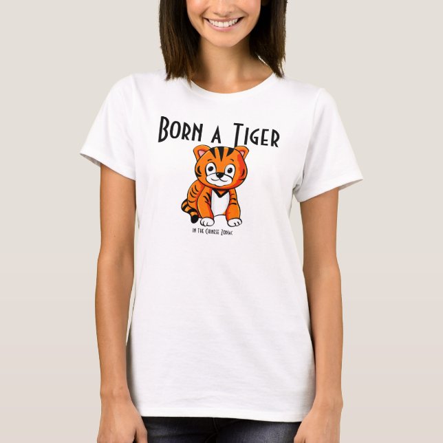 Geboren ein Tiger-T - Shirt (Vorderseite)