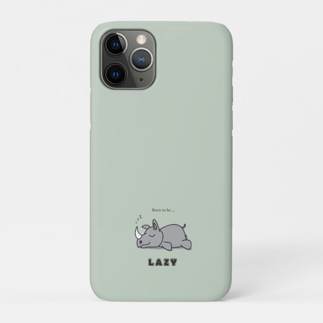 Geboren, faul zu sein Case-Mate iPhone hülle (Rückseite)