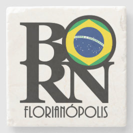 GEBOREN Florianópolis Brasilien Steinuntersetzer