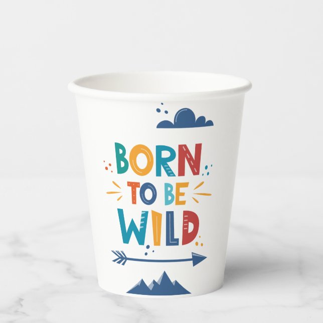 Geboren frei zu sein pappbecher (Vorderseite)