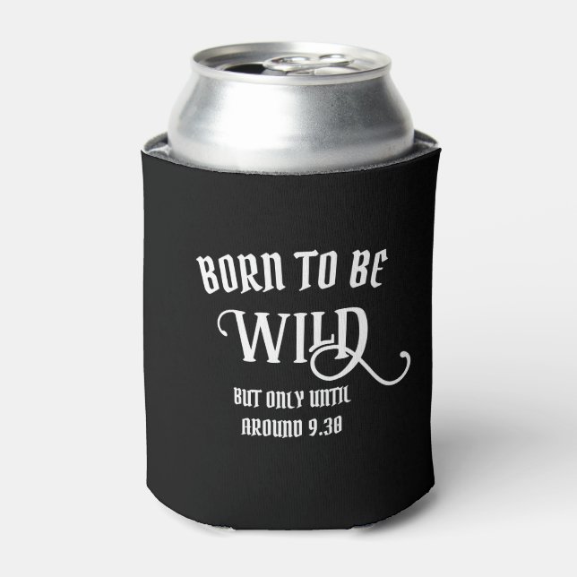 Geboren, frei zu sein | Personalisiertes Bier Dose Dosenkühler (Kanne Vorderseite)