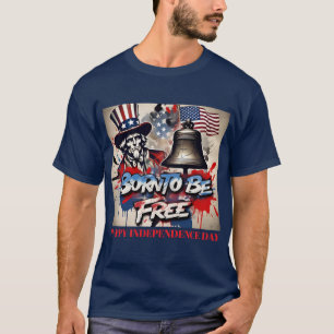 Geboren, frei zu sein: Uncle Sam Art Custom T-Shirt