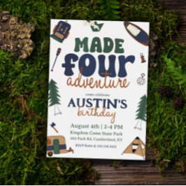 Geboren für Abenteuer 4. Geburtstag Einladung