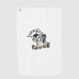 Geboren für Birdie Personalisierte weibliche Gesch Golfhandtuch