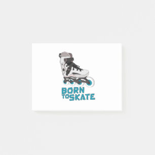 Geboren für den Skate Post-it Klebezettel