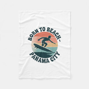 Geboren für den Strand Panama City Fleecedecke