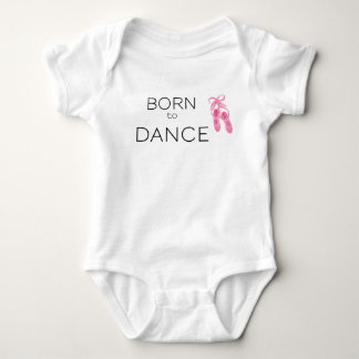 Geboren für kleine Mädchen zu tanzen Baby Strampler