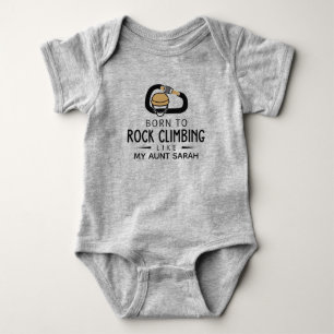 Geboren für Rock Climbing wie meine Tante Boulding Baby Strampler