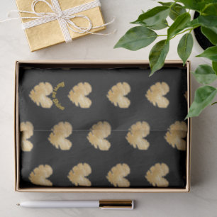 Geboren für Shine Black and Gold Tissue Paper Seidenpapier