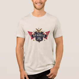 Geboren für Sparkle - Patriotisches Schild-T-Shirt Tri-Blend Shirt
