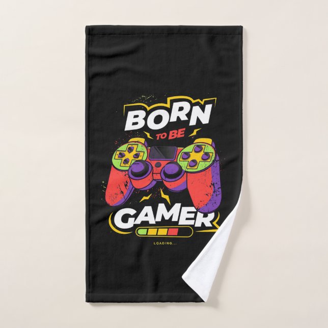 Geboren, Gamer zu sein Handtuch (Handtuch)